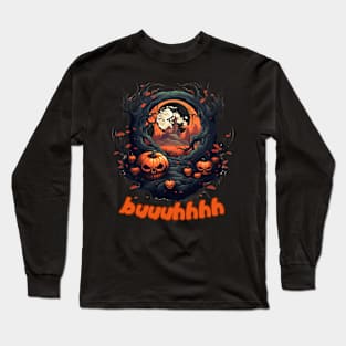 Buuhhhh-Halloween Haunt Long Sleeve T-Shirt